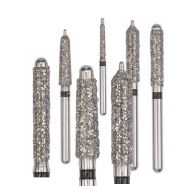 02. Алмазные боры с гладким направляющим штифтом Пин